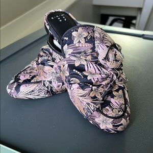 a new day Black and Pink Mules Artistic Slip-On Shoes